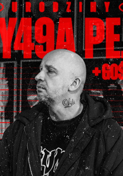 Baner promujący wydarzenie. Nazwa wydarzenia, data i zdjęcie Artysty.