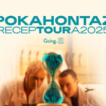 Baner promujący wydarzenie. Nazwa wydarzenia i zdjęcie artystów.