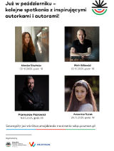 Baner promujący wydarzenie. Nazwa wydarzenia i zdjęcie artystów.