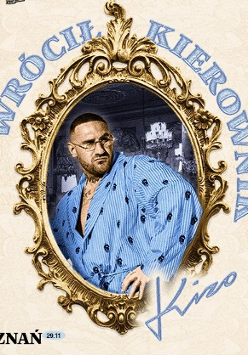 Baner promujący wydarzenie. Nazwa wydarzenia, data i zdjęcie Artysty.