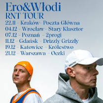 Baner promujący wydarzenie. Nazwa wydarzenia i zdjęcie artystów.