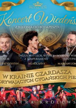 Baner promujący wydarzenie. Nazwa wydarzenia i zdjęcie artystów.