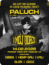 Baner z nazwą wydarzenia i datą. Zdjęcie osoby artystycznej.