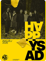 Baner z nazwą wydarzenia. Zdjęcie osób artystycznych.