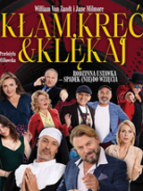 Baner z nazwą wydarzenia. Zdjęcie osób artystycznych.