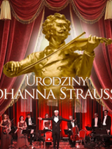 Baner z nazwą wydarzenia. Zdjęcie osób artystycznych.