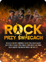 Baner z nazwą wydarzenia. Zdjęcie osób artystycznych.