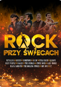 Baner z nazwą wydarzenia. Zdjęcie osób artystycznych.