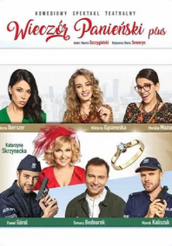 Baner z nazwą wydarzenia. Zdjęcie osób artystycznych.