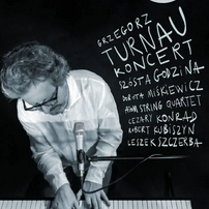 Baner z nazwą wydarzenia. Zdjęcie osoby artystycznej.