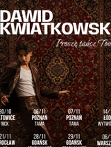 Baner z nazwą wydarzenia. Zdjęcie osoby artystycznej.