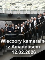 Baner promujący wydarzenie. Nazwa wydarzeania i zdjęcia osób artystycznych.