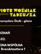 Baner promujący wydarzenie. Nazwa wydarzeania i zdjęcia osób artystycznych.