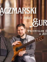 Baner promujący wydarzenie. Nazwa wydarzeania i zdjęcie osób artystycznych.