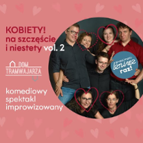 Baner promujący wydarzenie. Nazwa wydarzeania i zdjęcie osób artystycznych.