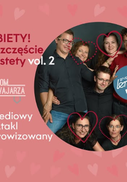 Baner promujący wydarzenie. Nazwa wydarzeania i zdjęcie osób artystycznych.