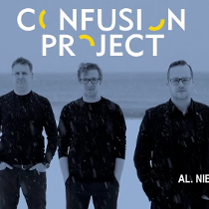 Baner promujący wydarzenie. Nazwa wydarzeania i zdjęcie osób artystycznych.