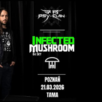 Baner promujący wydarzenie. Nazwa wydarzeania i zdjęcie osób artystycznych.