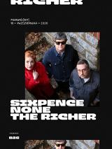 Baner promujący wydarzenie. Nazwa wydarzeania i zdjęcie osób artystycznych.