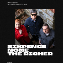 Baner promujący wydarzenie. Nazwa wydarzeania i zdjęcie osób artystycznych.