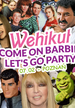 Baner promujący wydarzenie. Nazwa wydarzeania i zdjęcie osób artystycznych.