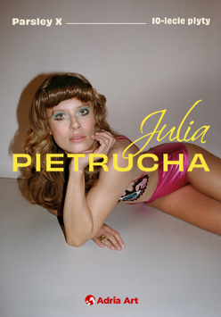 Baner promujący wydarzenie. Nazwa wydarzeania i zdjęcie osoby artystycznej.