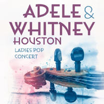 Baner promujący wydarzenie. Nazwa wydarzeania i zdjęcie osób artystycznych.