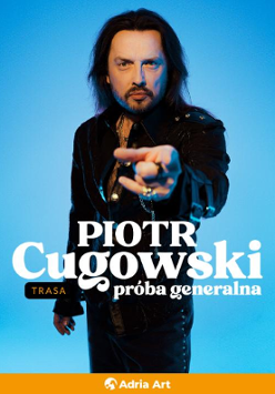 Baner promujący wydarzenie. Nazwa wydarzenia i zdjęcie artysty.