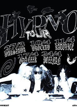 Baner promujący wydarzenie. Nazwa wydarzeania i zdjęcie osób artystycznych.