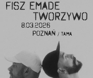 Baner promujący wydarzenie. Nazwa wydarzeania i zdjęcie osób artystycznych.