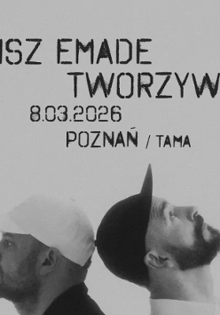 Baner promujący wydarzenie. Nazwa wydarzeania i zdjęcie osób artystycznych.