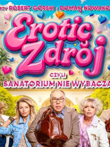 Baner promujący wydarzenie. Nazwa wydarzeania i zdjęcie osób artystycznych.