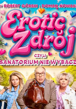 Baner promujący wydarzenie. Nazwa wydarzeania i zdjęcie osób artystycznych.