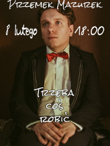 Baner promujący wydarzenie. Nazwa wydarzeania i zdjęcie osoby artystycznej.