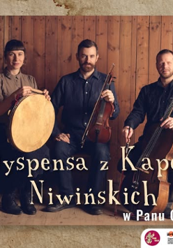 Baner promujący wydarzenie. Nazwa wydarzeania i zdjęcie osób artystycznych.