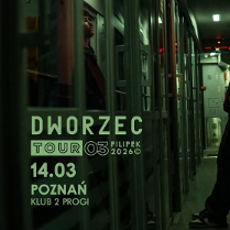 Baner promujący wydarzenie. Nazwa wydarzeania i zdjęcie osoby artystycznej.