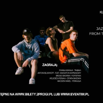 Baner promujący wydarzenie. Nazwa wydarzeania i zdjęcie osób artystycznych.