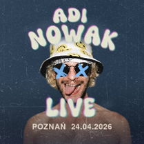 Baner promujący wydarzenie. Nazwa wydarzeania i zdjęcie osoby artystycznej.