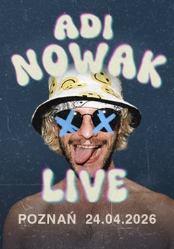 Baner promujący wydarzenie. Nazwa wydarzeania i zdjęcie osoby artystycznej.