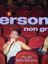 Baner promujący wydarzenie. Nazwa wydarzeania i zdjęcie osoby artystycznej.