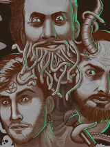 Baner promujący wydarzenie. Nazwa wydarzeania i zdjęcie osób artystycznych.