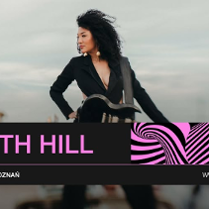 Baner z nazwą wydarzenia. Zdjęcie osoby artystycznej.