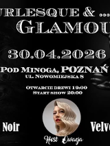 Baner promujący wydarzenie. Nazwa wydarzeania i zdjęcie osób artystycznych.