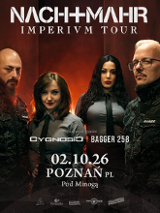 Baner promujący wydarzenie. Nazwa wydarzeania i zdjęcie osób artystycznych.