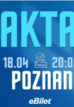 Baner promujący wydarzenie. Nazwa wydarzenia i zdjęcie osoby artystycznej.