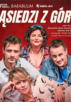 Baner promujący wydarzenie. Nazwa wydarzenia i zdjęcie osób artystycznych.