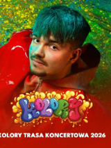 Baner promujący wydarzenie. Nazwa wydarzenia i zdjęcie osoby artystycznej.