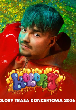 Baner promujący wydarzenie. Nazwa wydarzenia i zdjęcie osoby artystycznej.