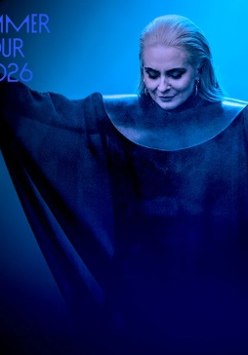 Baner promujący wydarzenie. Nazwa wydarzenia i zdjęcie osoby artystycznej.