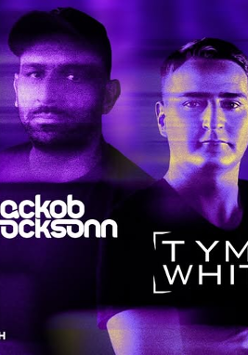 Baner promujący wydarzenie. Nazwa wydarzenia i zdjęcie osób artystycznych.